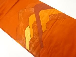 リサイクル　山並み模様織出し名古屋帯